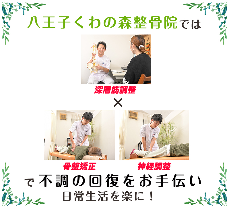 深層筋調整×骨盤矯正×神経調整